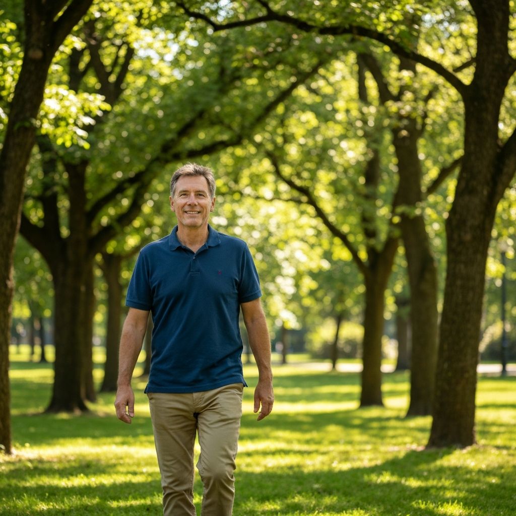 Man enjoying outdoor activities representing wellness lifestyle